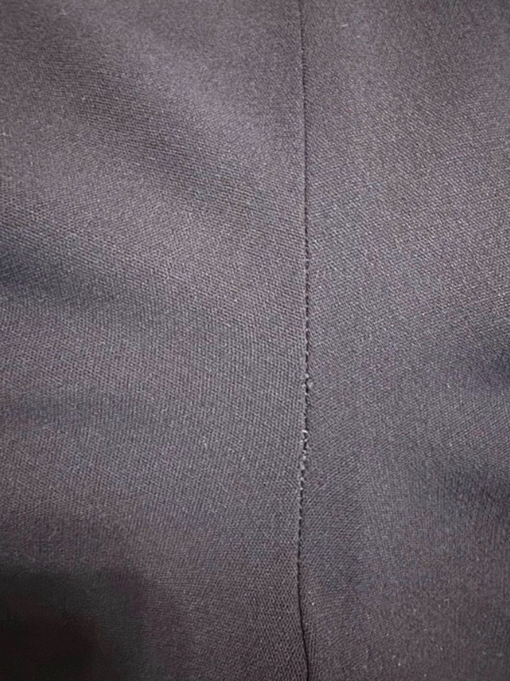 CELINE Wool Blend Straight Leg Tailored Trousers Black EU 40 - Picture 5 of 7